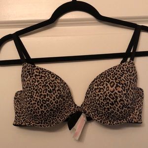 Cheetah pattern PINK bra
